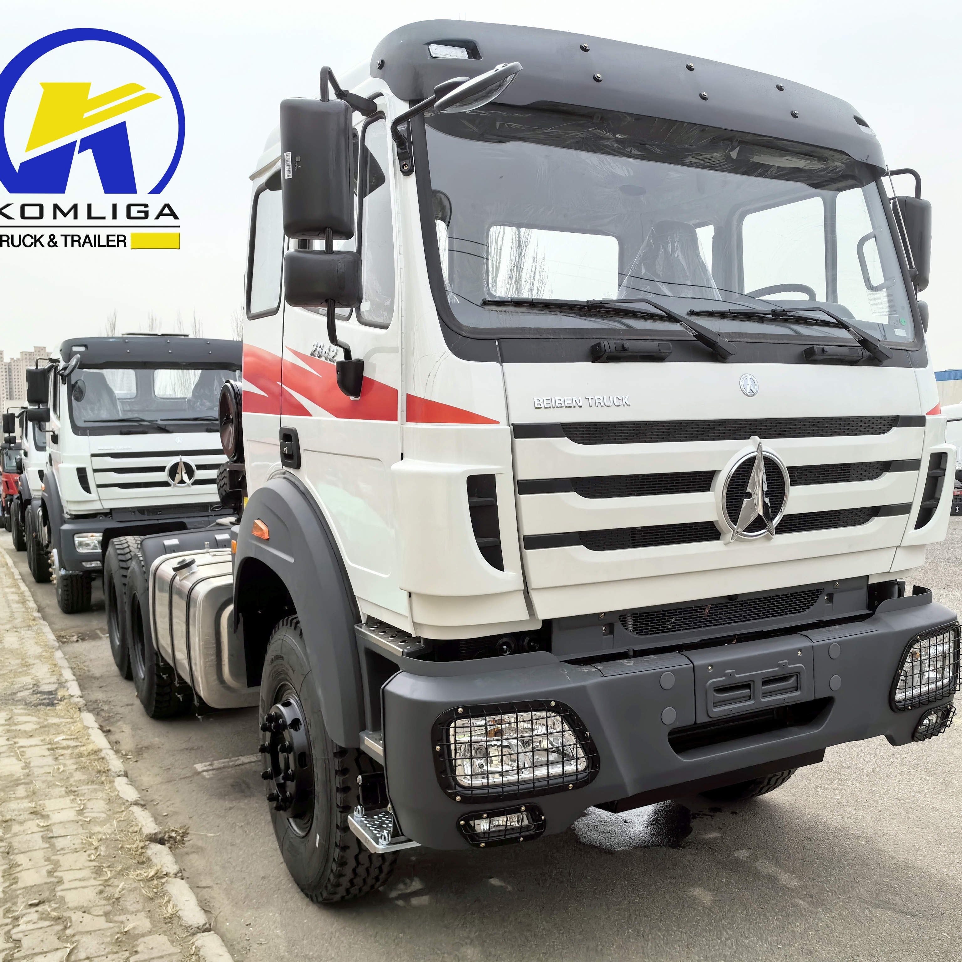 Heavy Duty Northbenz 10 Wheels Used Truck Beiben Tractor Truck 6x4 for Sale